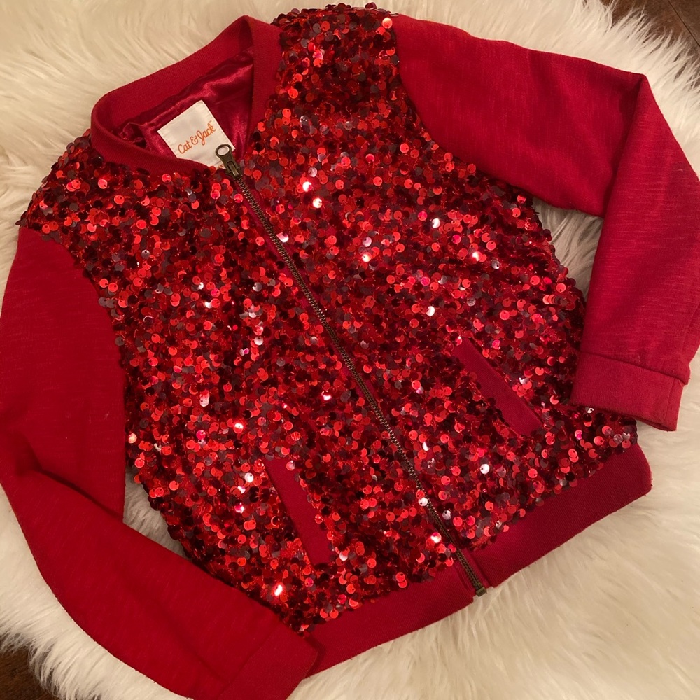 Girls Ruby Sequence Cardigan